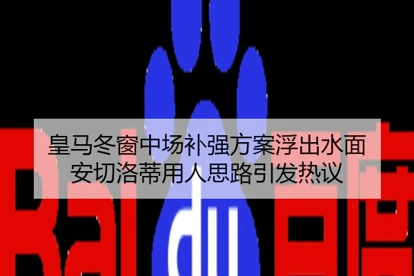 皇马冬窗中场补强方案浮出水面 安切洛蒂用人思路引发热议